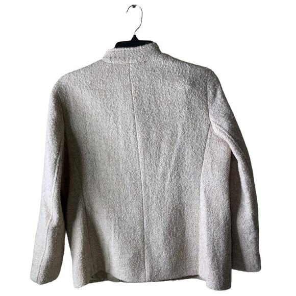 J. Mclaughlin Wool Blend Lined Jacket Womens Size XL Long Sleeve Button Textured - Picture 2 of 13